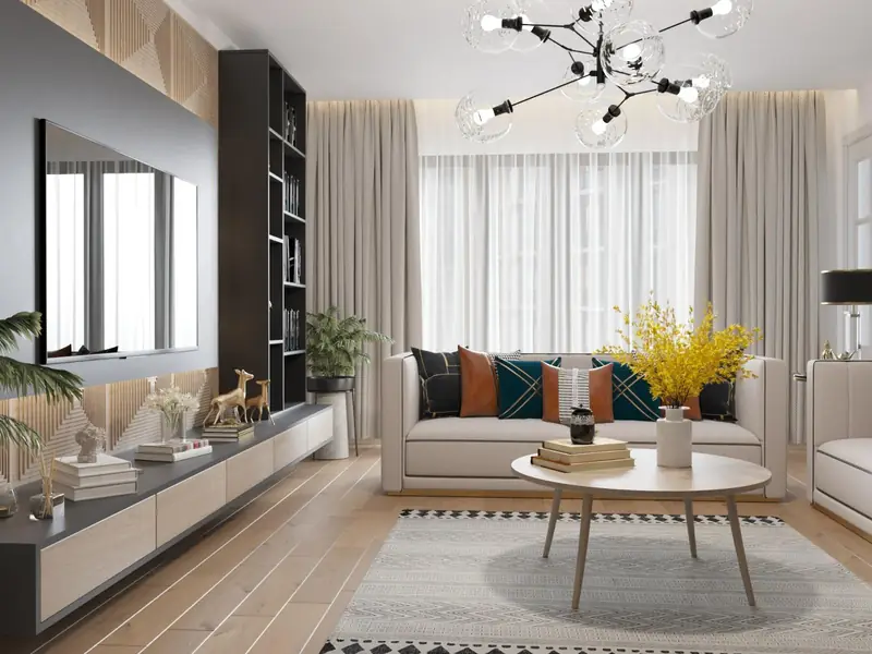 Salon ve yemek alanı