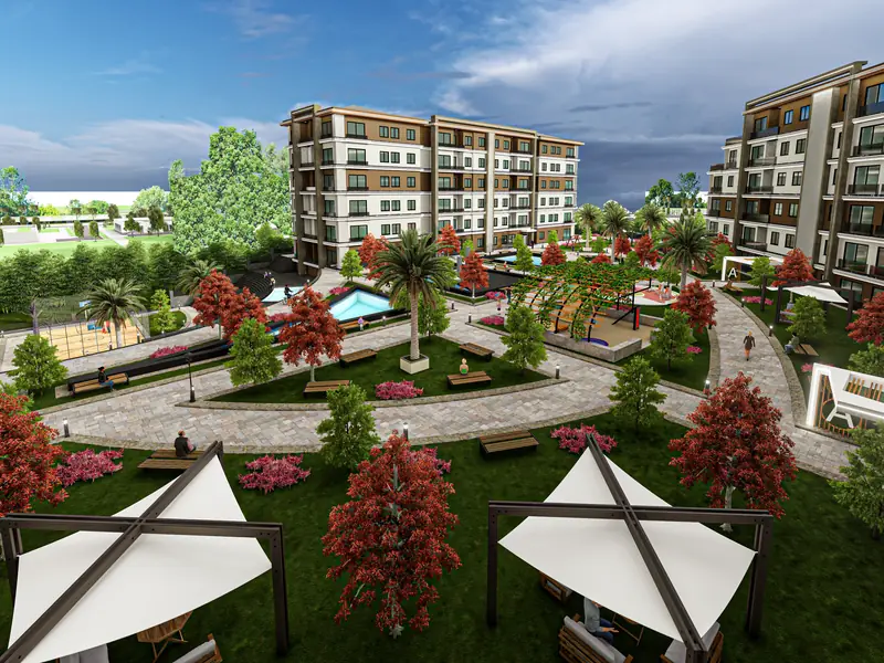 Pergola ve oturma alanı